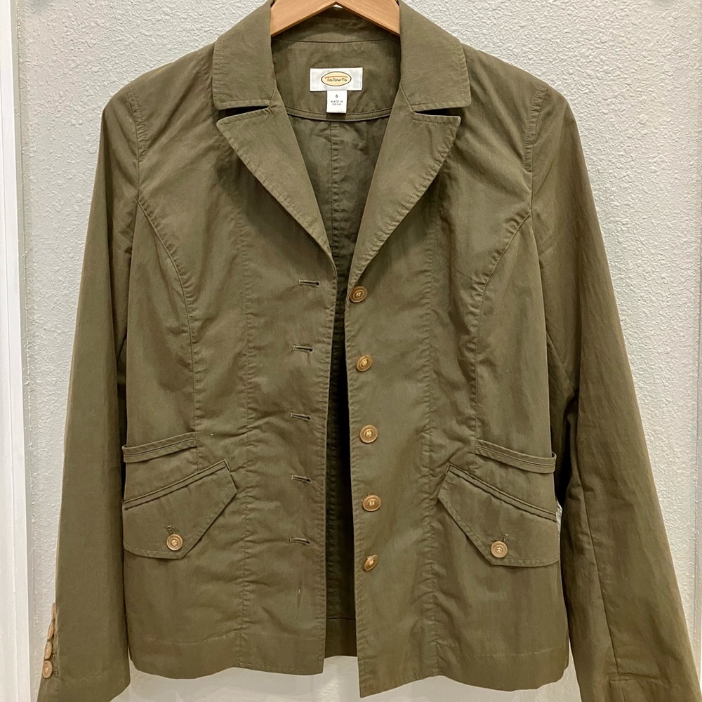 Talbots Casual Blazer Army Green